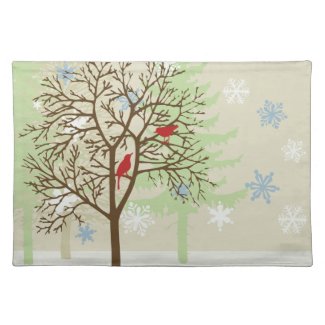 Winter Birds Placemat