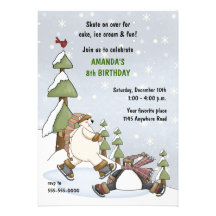 Winter Birthday Invitation