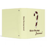 Winter Blessings · Candy Cane Vinyl Binders