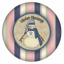 Winter Blessings Christmas Ornament photo sculptures