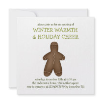 Winter Blessings · Gingerbread invitations