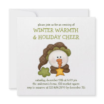 Winter Blessings · Snowman invitations