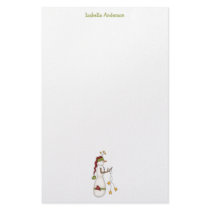 Winter Blessings · Snowman & Stars stationery by CSCountryCuties Winter Blessings · Snowman & Stars stationery
