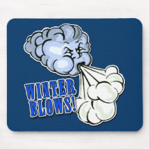 Winter Blows! With North Wind Mouse Pad