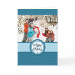 Winter Blue Family Photo Holiday Card
