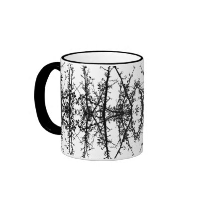 Winter Branch Brocade Mug by litabug