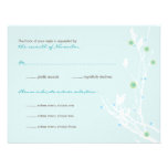 Winter Branch Snow Flower (R) Wedding RSVP Card Personalized Invitation