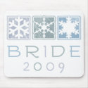 Winter Bride 2009 Mousepad by bridalboutique Winter Bride 2009 Mousepad