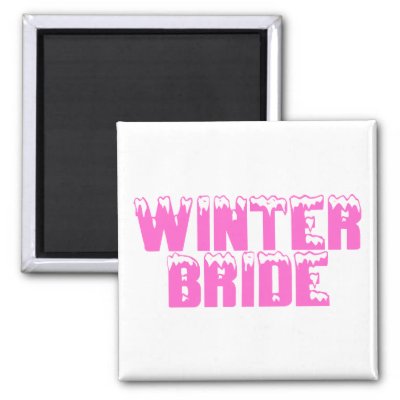 Winter Bride Magnets