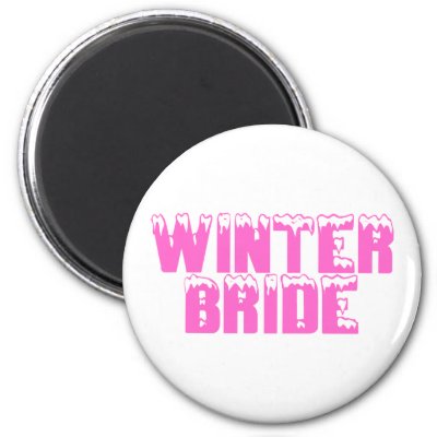 Winter Bride Refrigerator Magnet
