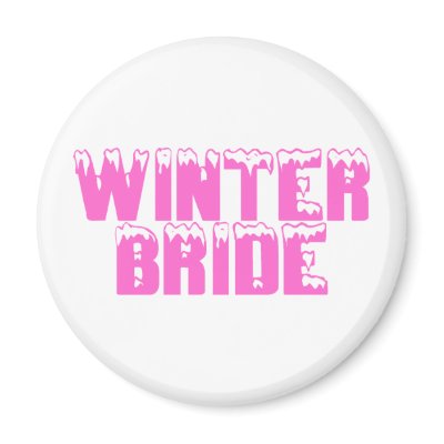 Winter Bride Refrigerator Magnet