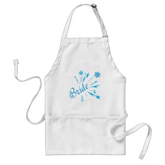 Winter Bride apron