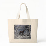 Winter Buck Tote Bags