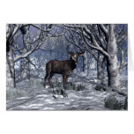 Winter Buck Greeting Cards