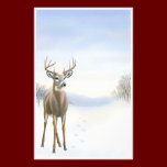 Winter Buck Stationery stationery