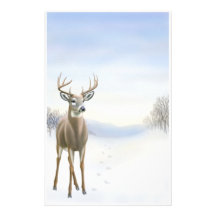 Winter Buck Stationery