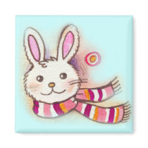 Winter Bunny magnets