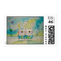 winter bunnys stamps