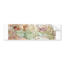 Winter by Mucha bumper stickers