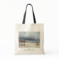 Winter By Sawrassow Alexej Kondratjewitsch Canvas Bag