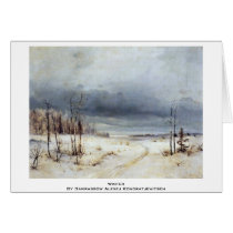 Winter By Sawrassow Alexej Kondratjewitsch Greeting Card