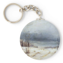 Winter By Sawrassow Alexej Kondratjewitsch Key Chain