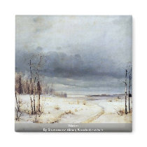 Winter By Sawrassow Alexej Kondratjewitsch Magnet