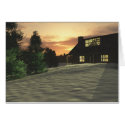 Winter Cabin (Blank) cards
