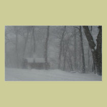 Winter Cabin business cards