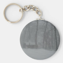 Winter Cabin Keychains