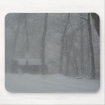 Winter Cabin mousepads