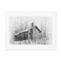 Winter Cabin postcards
