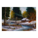 Winter Cabin posters by Mike_Jarvis Winter Cabin posters