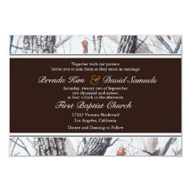 Winter Camo Wedding Invitation 3.5