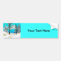 Winter Cardinal Bumper Stickers