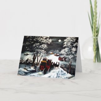 Winter Carriage Ride card