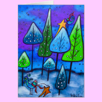 Winter Celebration III Christmas Card cards