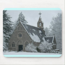 Winter Chapel mousepads