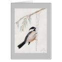 winter chickadee cards by Eye4birds winter chickadee cards
