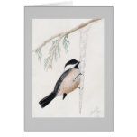 winter chickadee cards