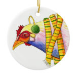 Winter Chicken Ornament