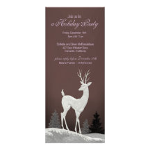 Winter Christmas Holiday Party Invitation (plum)