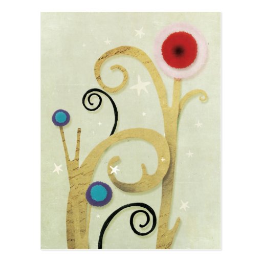 Winter Christmas Poppy Postcard