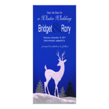 Winter Christmas Seasonal Save the Date Personalized Invites