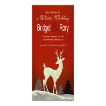 Winter Christmas Seasonal Save the Date Personalized Invite