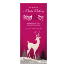 Winter Christmas Seasonal Save the Date Invites