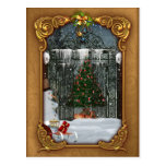 Winter Christmas Tree Postcard