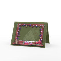 Winter Christmas Window Lights Photo Insert cards
