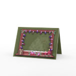 Winter Christmas Window Lights Photo Insert Greeting Cards