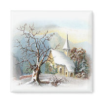 Winter Church magnets